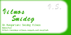 vilmos smideg business card